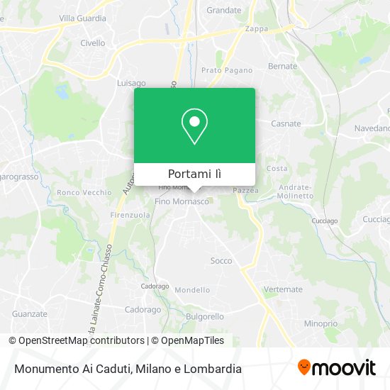 Mappa Monumento Ai Caduti