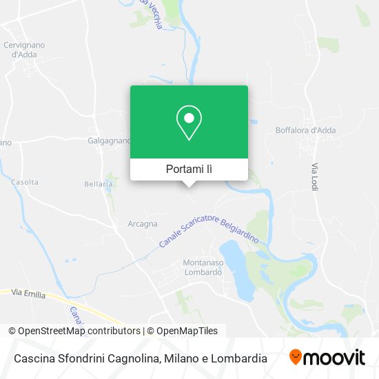 Mappa Cascina Sfondrini Cagnolina