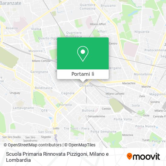 Mappa Scuola Primaria Rinnovata Pizzigoni