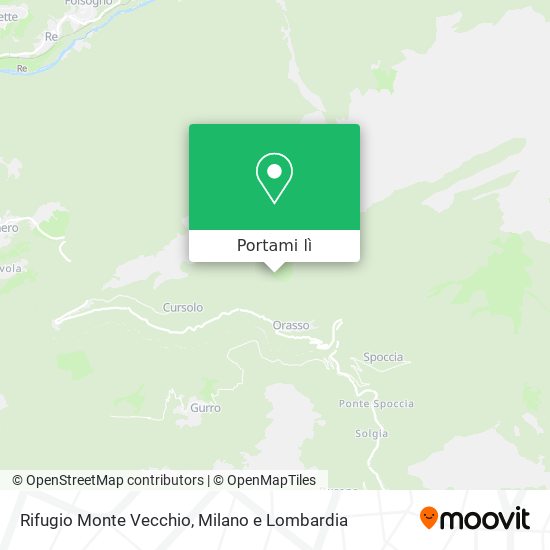 Mappa Rifugio Monte Vecchio