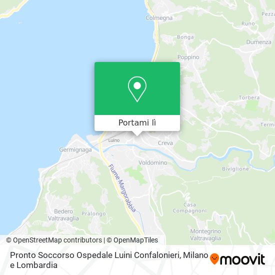 Mappa Pronto Soccorso Ospedale Luini Confalonieri