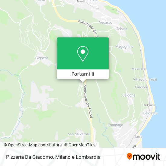 Mappa Pizzeria Da Giacomo