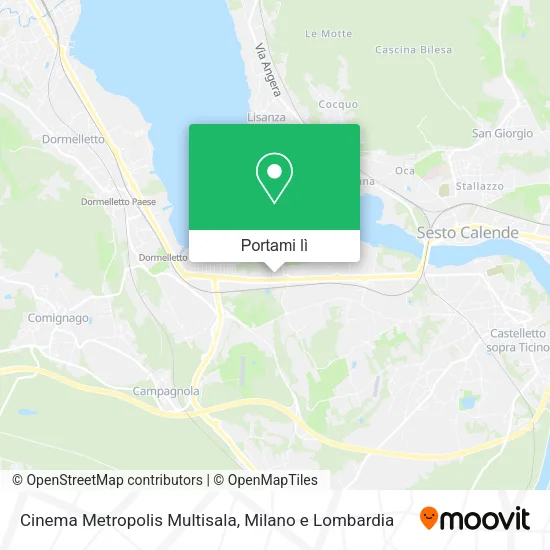 Mappa Cinema Metropolis Multisala