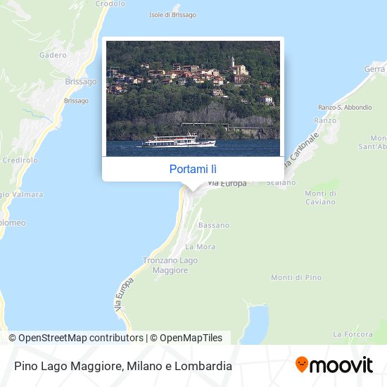 Mappa Pino Lago Maggiore