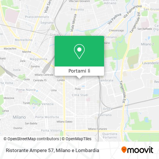 Mappa Ristorante Ampere 57