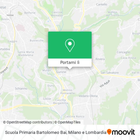 Mappa Scuola Primaria Bartolomeo Bai