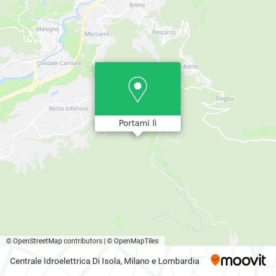 Mappa Centrale Idroelettrica Di Isola
