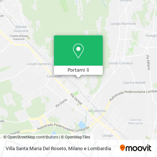 Mappa Villa Santa Maria Del Roseto