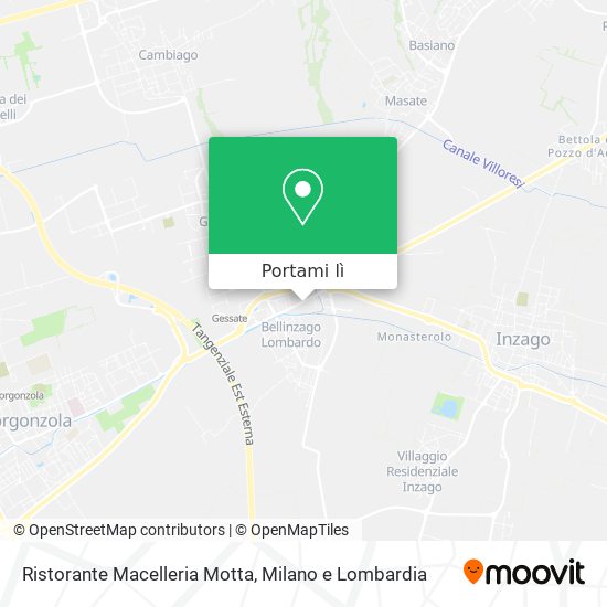 Mappa Ristorante Macelleria Motta