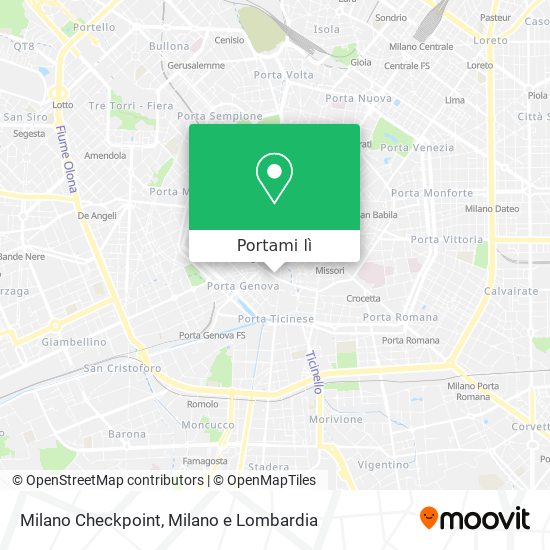 Mappa Milano Checkpoint