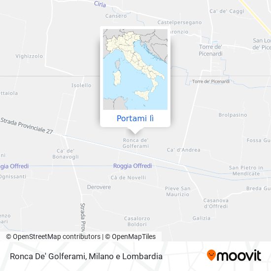 Mappa Ronca De' Golferami