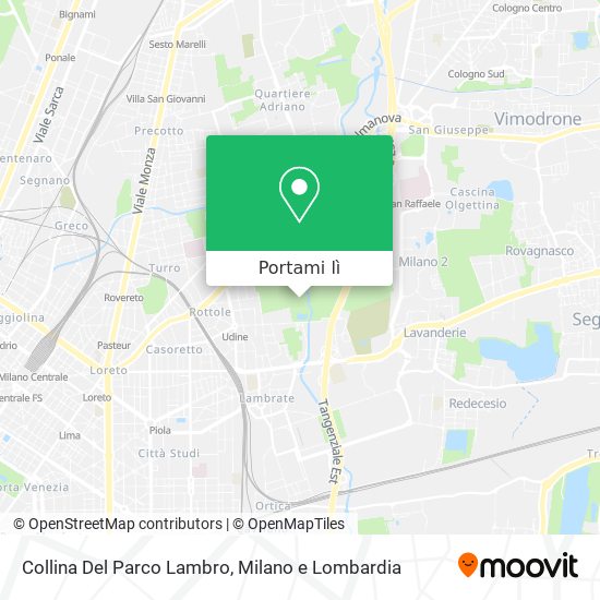 Mappa Collina Del Parco Lambro