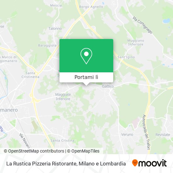 Mappa La Rustica Pizzeria Ristorante