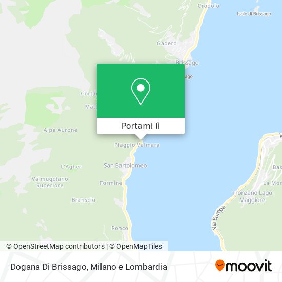 Mappa Dogana Di Brissago