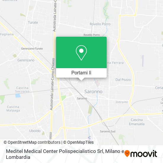 Mappa Meditel Medical Center Polispecialistico Srl