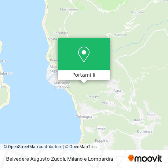 Mappa Belvedere Augusto Zucoli