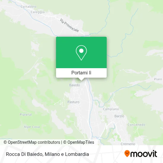 Mappa Rocca Di Baiedo
