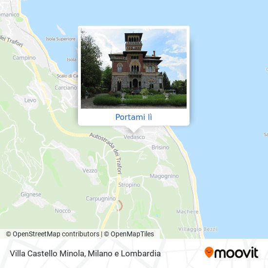 Mappa Villa Castello Minola