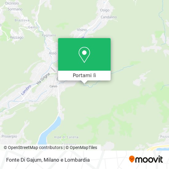 Mappa Fonte Di Gajum