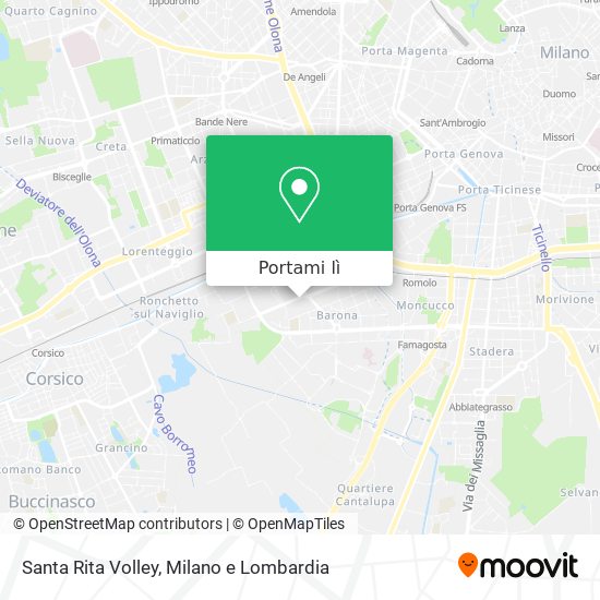 Mappa Santa Rita Volley