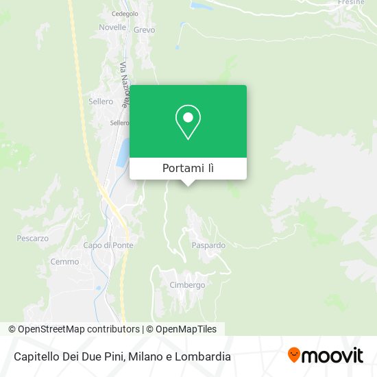 Mappa Capitello Dei Due Pini