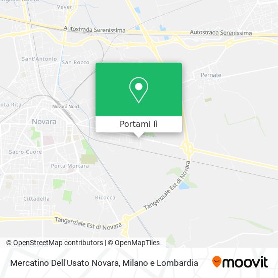 Mappa Mercatino Dell'Usato Novara