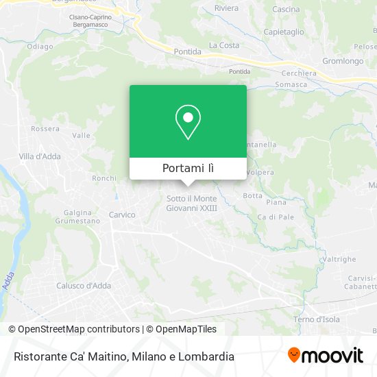 Mappa Ristorante Ca' Maitino