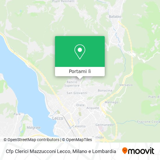 Mappa Cfp Clerici Mazzucconi Lecco