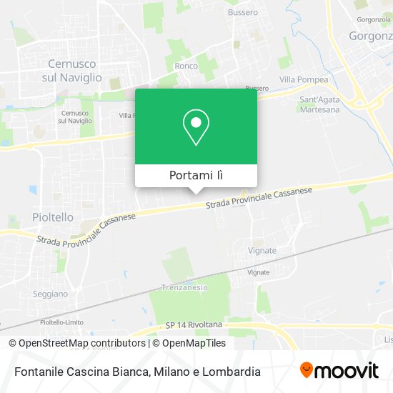 Mappa Fontanile Cascina Bianca
