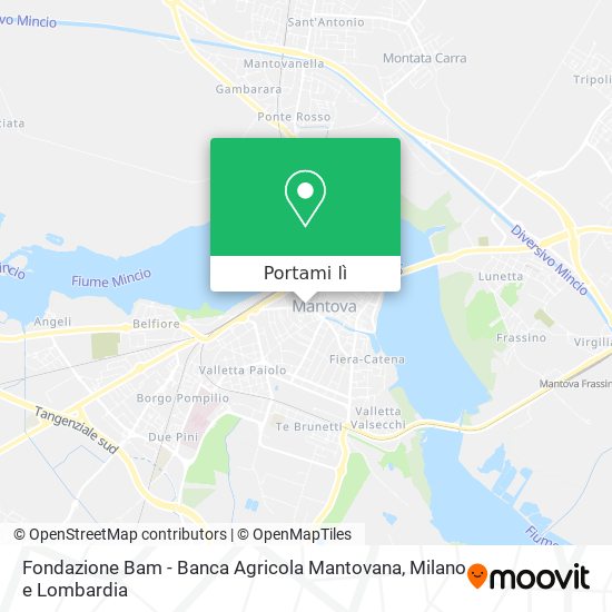 Mappa Fondazione Bam - Banca Agricola Mantovana