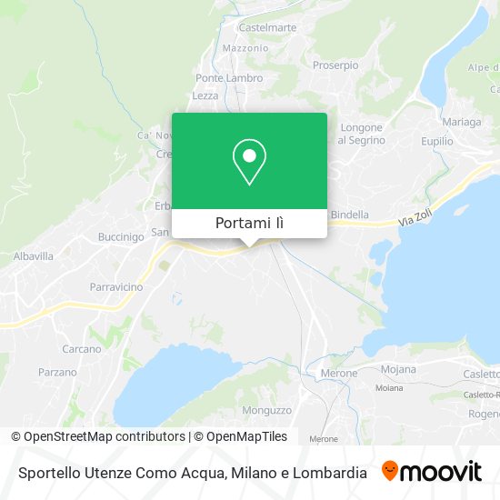Mappa Sportello Utenze Como Acqua
