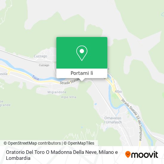 Mappa Oratorio Del Toro O Madonna Della Neve