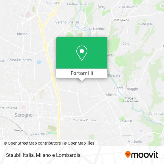 Mappa Staubli Italia