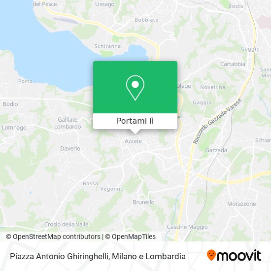 Mappa Piazza Antonio Ghiringhelli