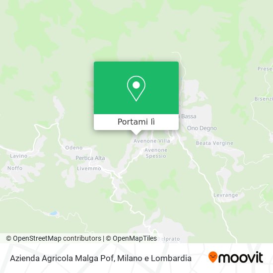 Mappa Azienda Agricola Malga Pof