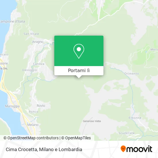 Mappa Cima Crocetta