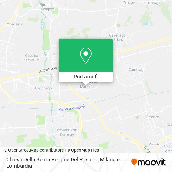 Mappa Chiesa Della Beata Vergine Del Rosario