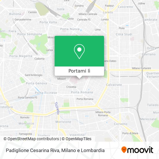 Mappa Padiglione Cesarina Riva