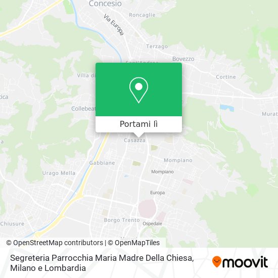 Mappa Segreteria Parrocchia Maria Madre Della Chiesa