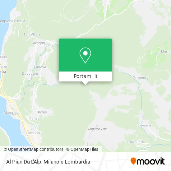 Mappa Al Pian Da L'Alp