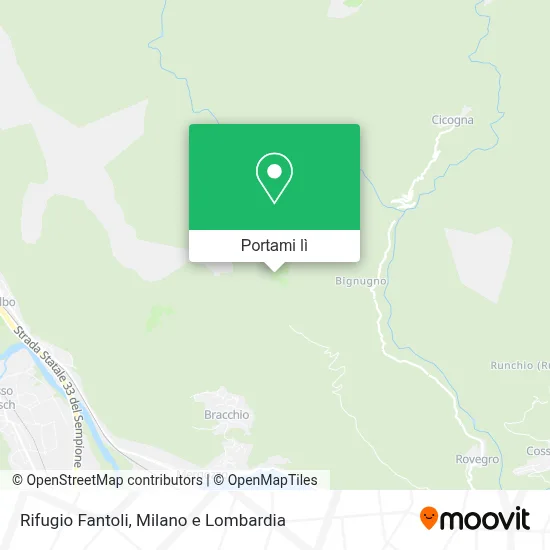 Mappa Rifugio Fantoli