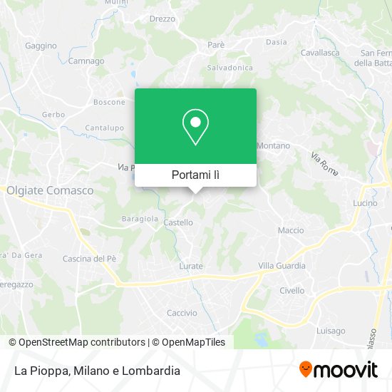 Mappa La Pioppa