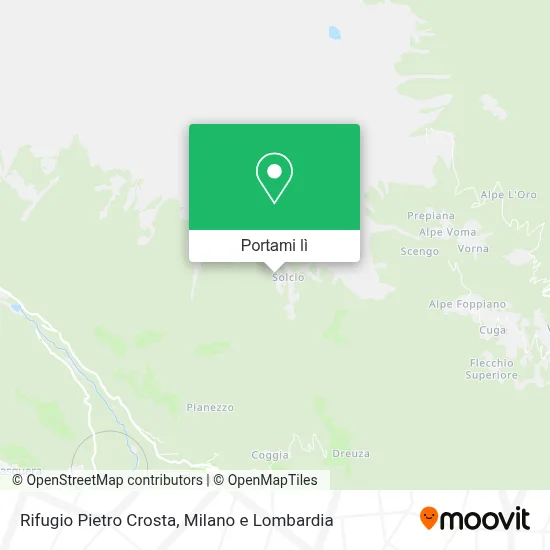 Mappa Rifugio Pietro Crosta