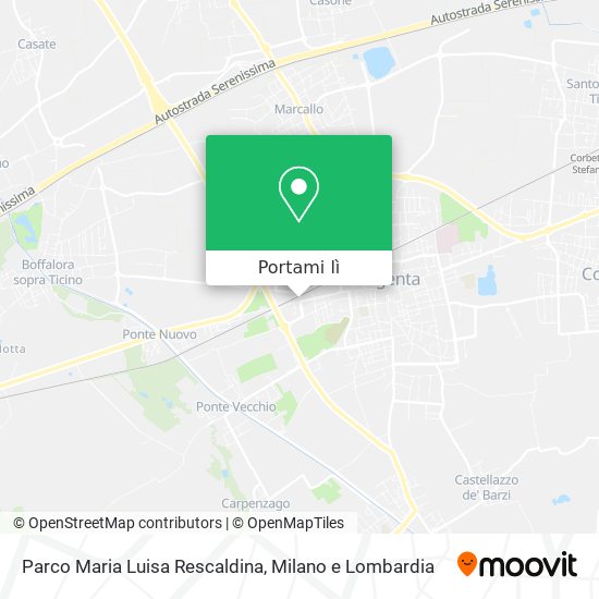 Mappa Parco Maria Luisa Rescaldina
