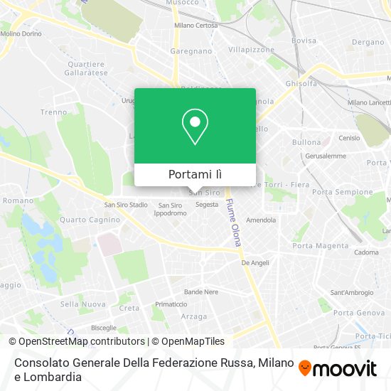 Mappa Consolato Generale Della Federazione Russa