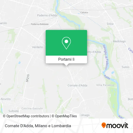 Mappa Cornate D'Adda
