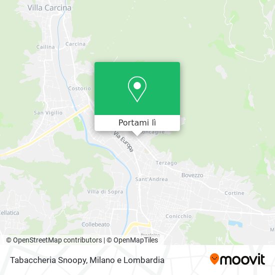 Mappa Tabaccheria Snoopy