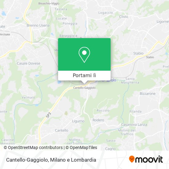 Mappa Cantello-Gaggiolo