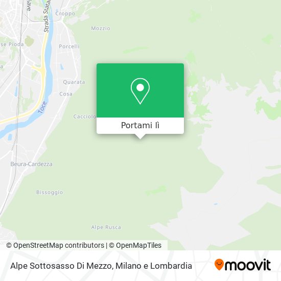 Mappa Alpe Sottosasso Di Mezzo