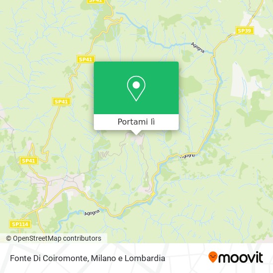 Mappa Fonte Di Coiromonte